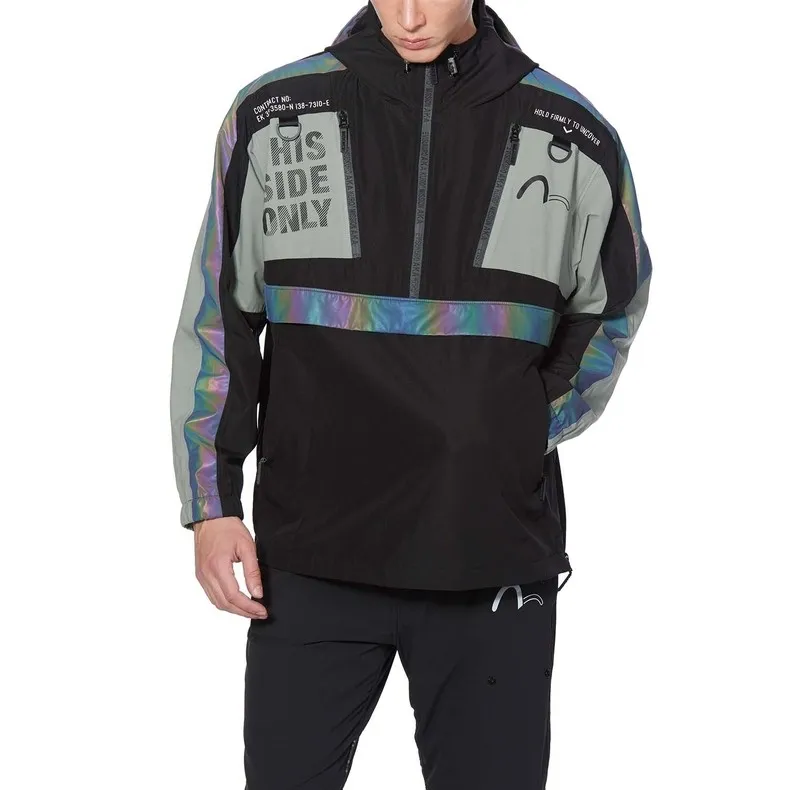 EVISU SS20 Jacket Men's Black/Deep Grass Green-4