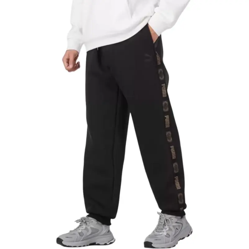 PUMA Men's Lifestyle Collection Women's Essentials Collection FW24 Knitted Sweatpants Unisex Black-3