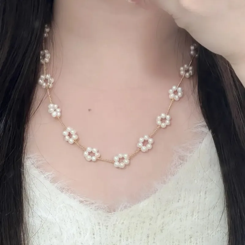 ANGEPERLE Pearl Necklaces Women's-4