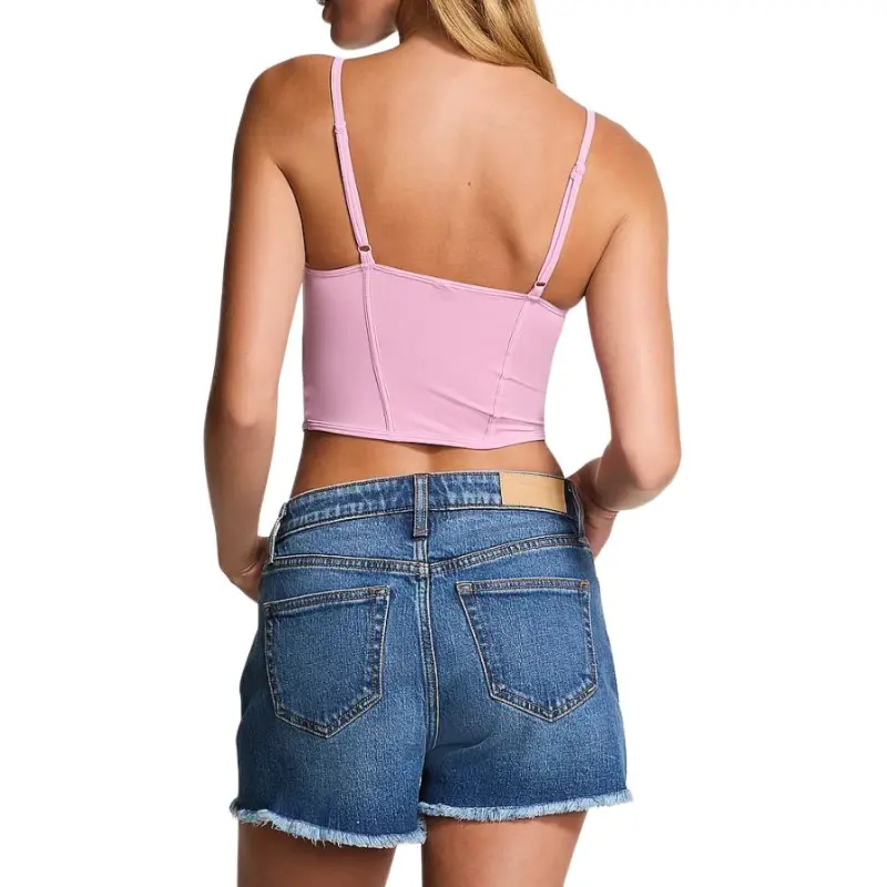Victoria's Secret PINK Bralettes & Bra Tops The Cinched Micro Corset Top/MP Bra Women's Moonstone Pink-3