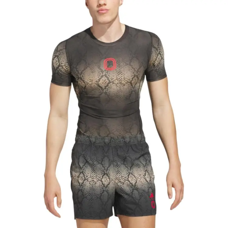 Adidas Free Shipping With AdiClub Exotic Speed Techfit Training Tee-3