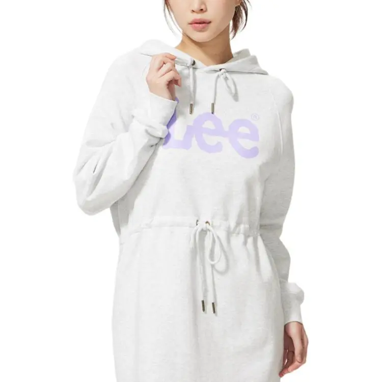 Lee Long-Sleeved Dresses Women's Light Gray-5