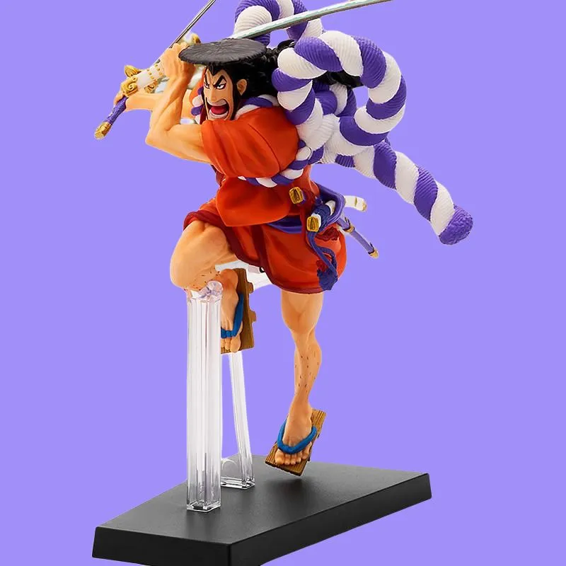 BANPRESTO Kozuki Oden Glass Factory Ichiban Kuji One Piece Come And See! Red Armor Nine Heroes First Shot Scale Figures-4