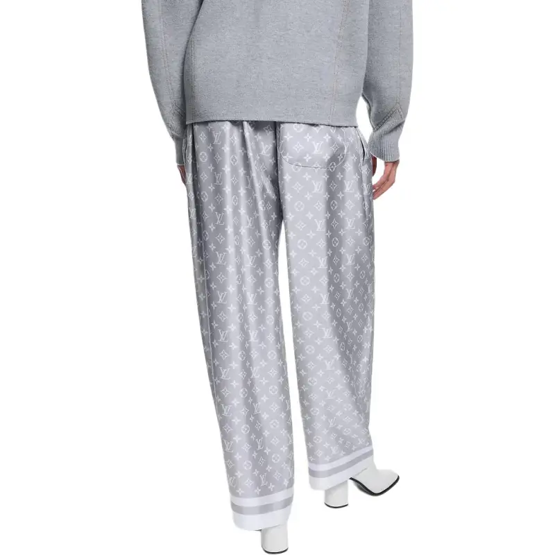 LOUIS VUITTON Monogram Foulard Baggy Pajama Pants-3