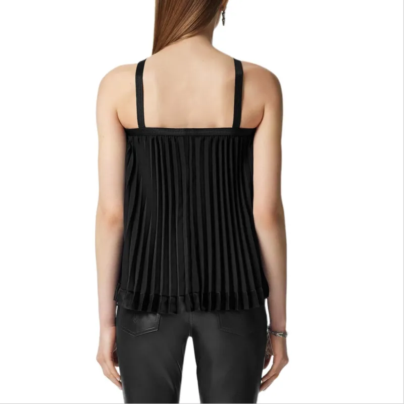 VERSACE Halterneck Pleated Top-3