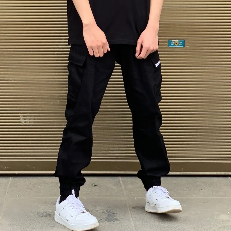 MostwantedLab Casual Pants Unisex Black-4