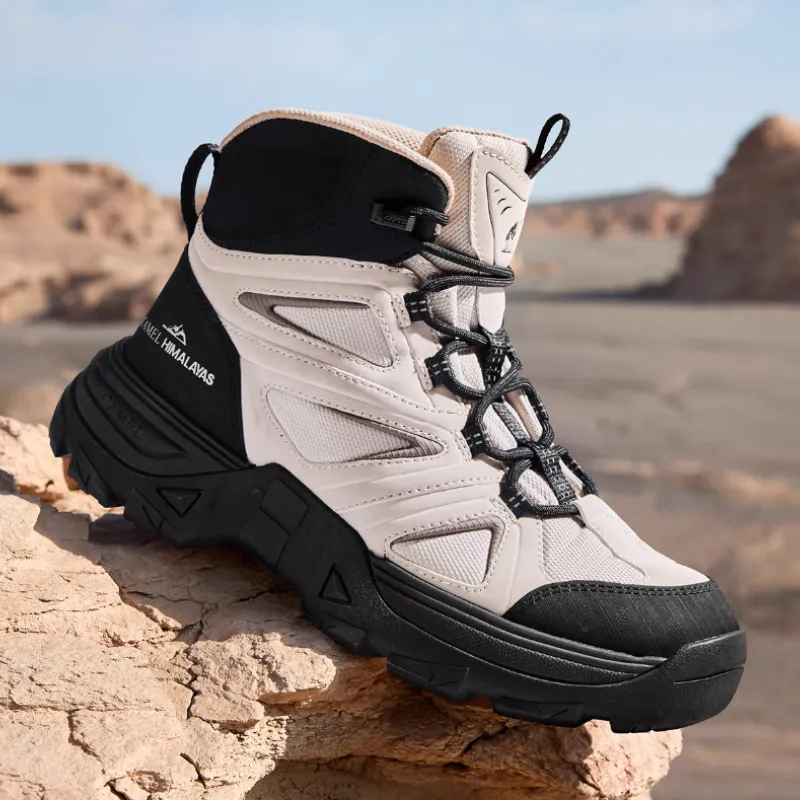 CAMEL Compass Warm Slip-Resistant Short Outdoor Boots 5cm Men's-3