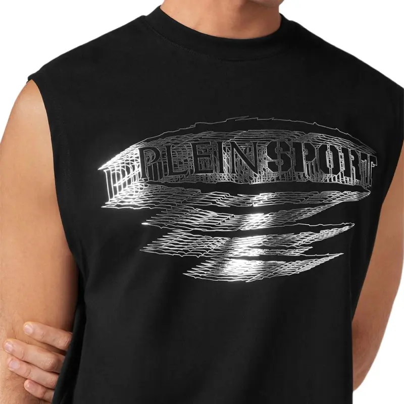 PLEIN SPORT Logo print Tank Top-3