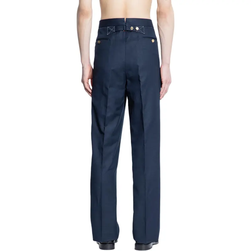 THOM BROWNE Low rise Straight leg Trousers-1