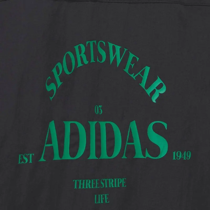 Adidas Verbiage Woven Jacket Jackets Coats Men's Black-3