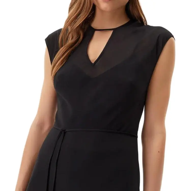 Calvin Klein Semi sheer Midi Dress-4