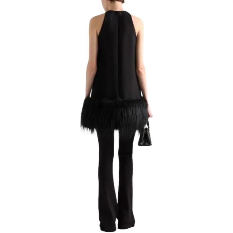 PRADA Sleeveless Dress Women's Black-2