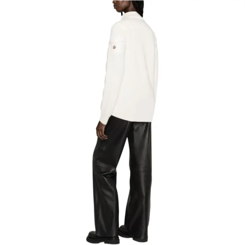 Moncler Ribbed-sleeve Wool Padded Jacket-4