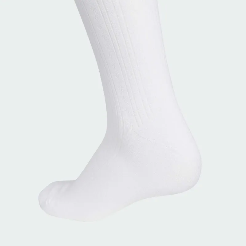 Adidas Originals BOWKNOT KNEE SOCK Knee High Socks Women's 1 Pack White/Black-2