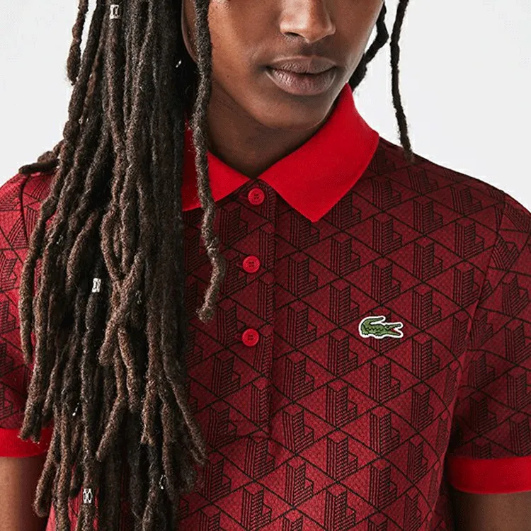 LACOSTE SS22 Dress Women's Dark Red-3