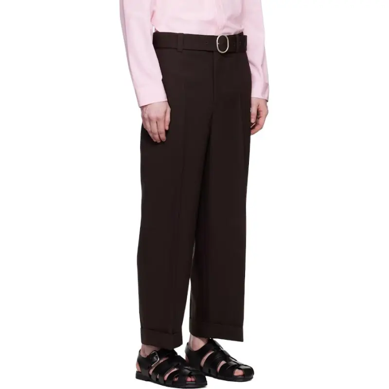 JIL SANDER Casual Pants Men's Brown-2