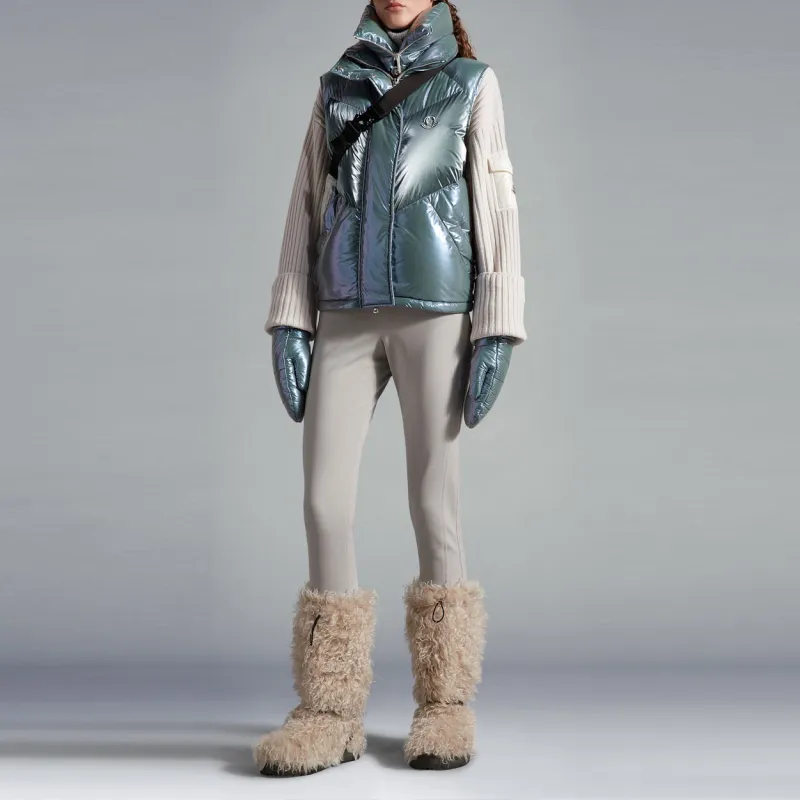 Moncler Vests Women's Aqua Green-1