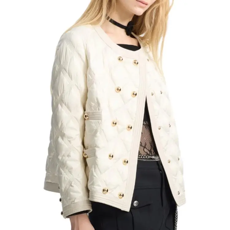 Bebe Down Jackets Women's Ecru-1