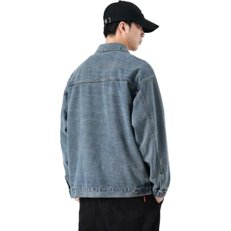 JASONWOOD Cowboy On The Run Denim Jacket Unisex Nostalgic Blue-1