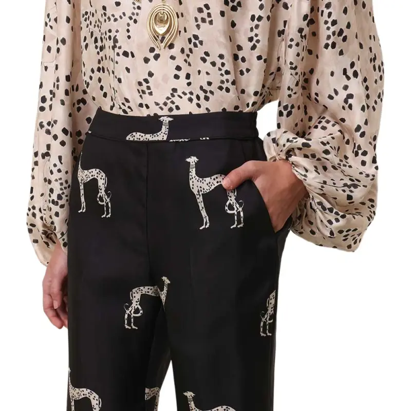 Zimmermann FW24 Casual Pants Women's Black-4
