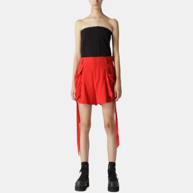 Yohji Yamamoto Casual Shorts Women's Red-2