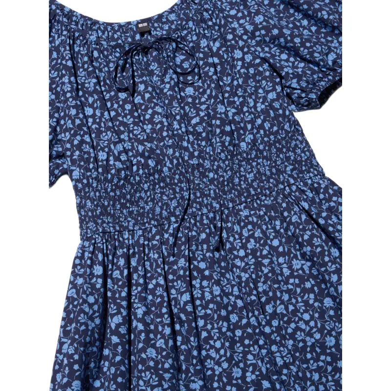 UNIQLO Short Sleeved Dresses Women's Dark Blue-1