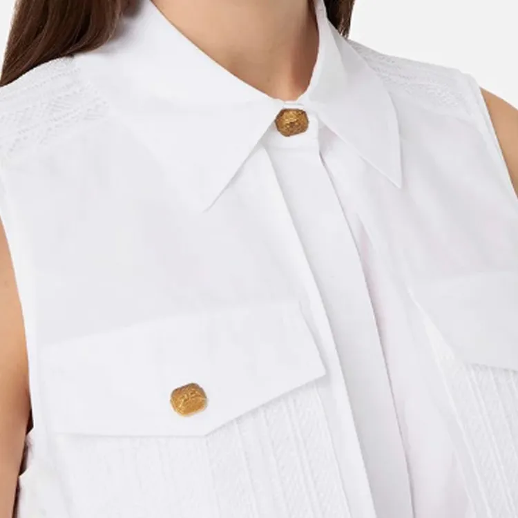 Elisabetta Franchi Cape insert Cropped Shirt-3