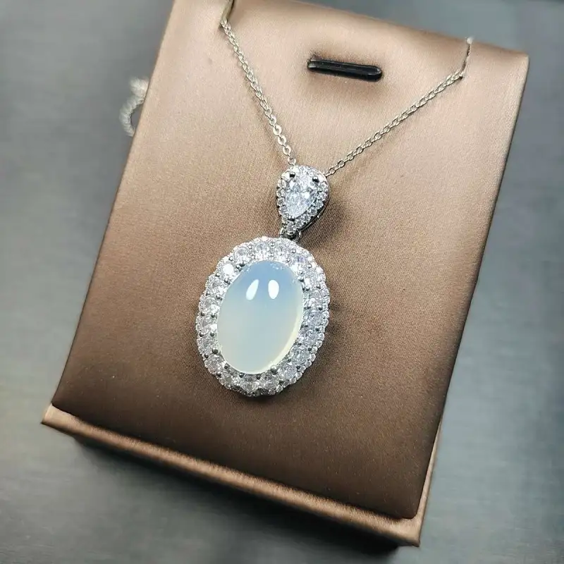 Gifts Chalcedony Necklaces Unisex-3