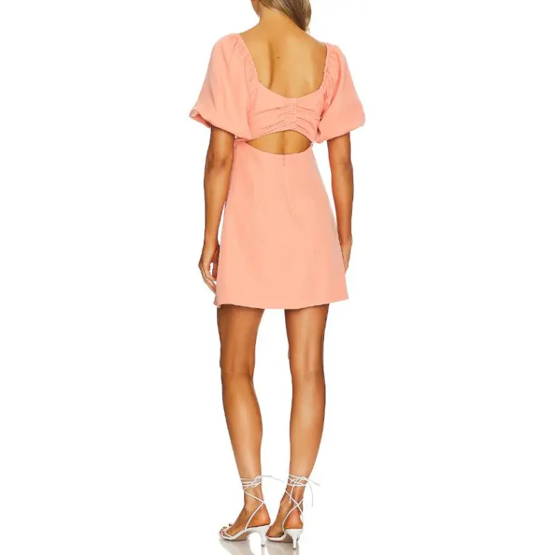 BCBGENERATION Short Sleeved Dresses Women's Peach Pink-1