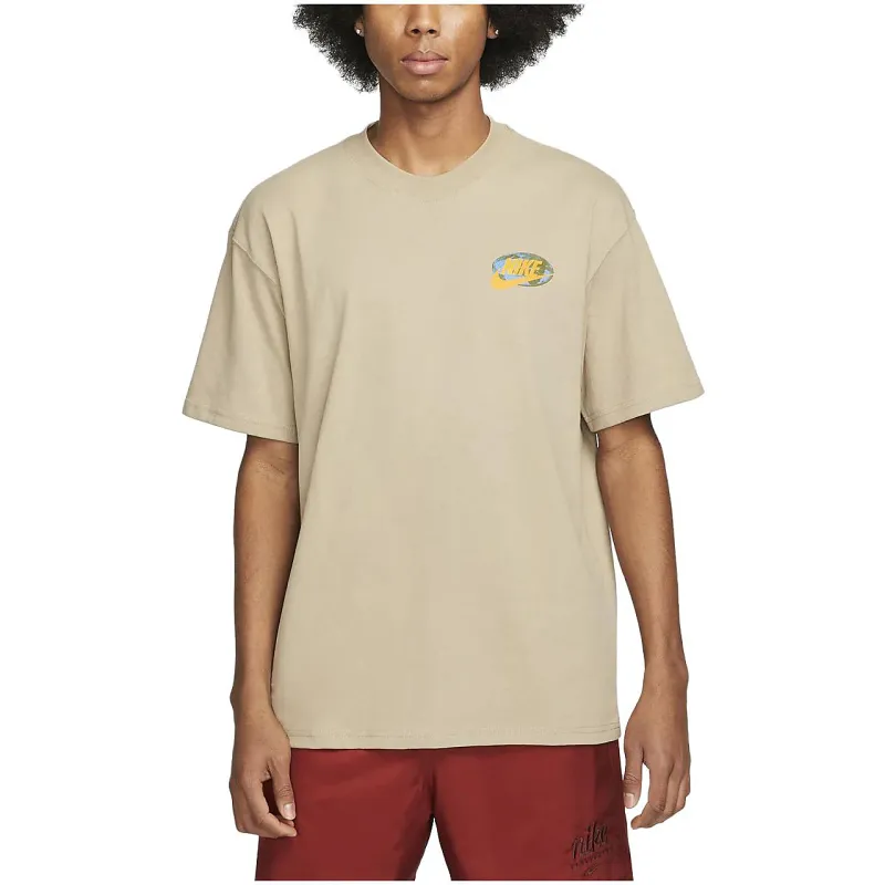 Nike T Shirts Men Khaki-2