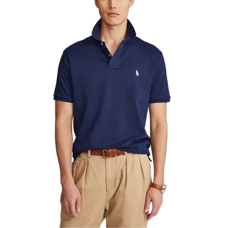 Polo Ralph Lauren SS22 Polo Shirt Men's Navy Blue-4