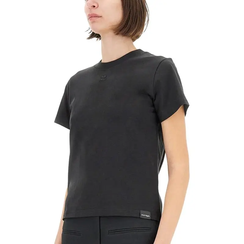 Courrèges Ac Straight Dry T Shirt 'Stonewashed Grey'-3