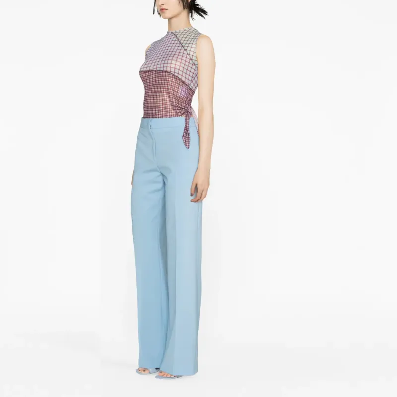MSGM High-Waisted Wide-Leg Trousers-2