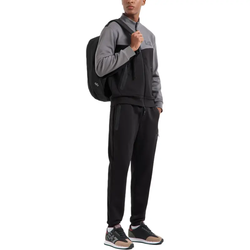 EMPORIO ARMANI Logo Printed Zipped Tracksuit Set-5