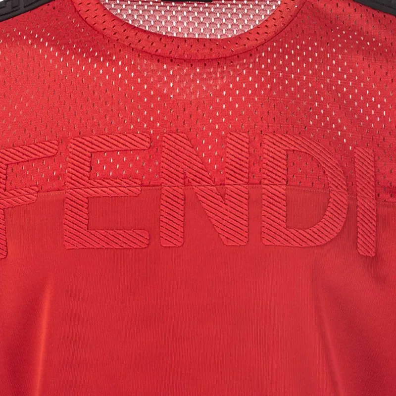 FENDI T Shirts Men Red-3