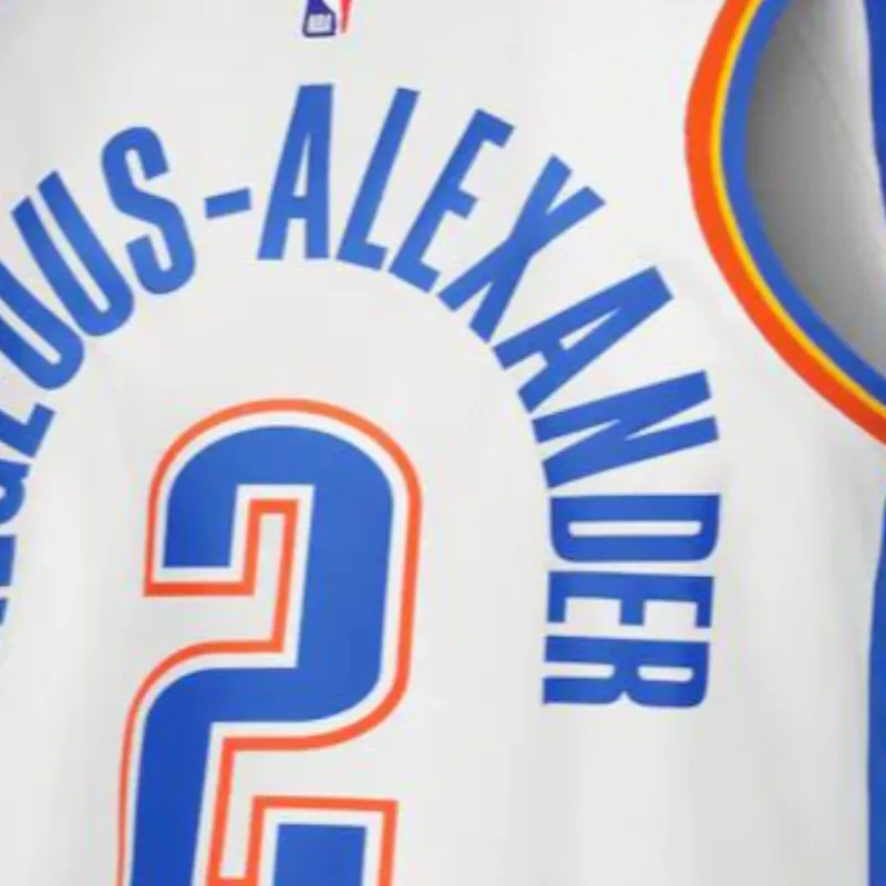 Nike Retro OKC Thunder #2 Basketball Jersey White-4
