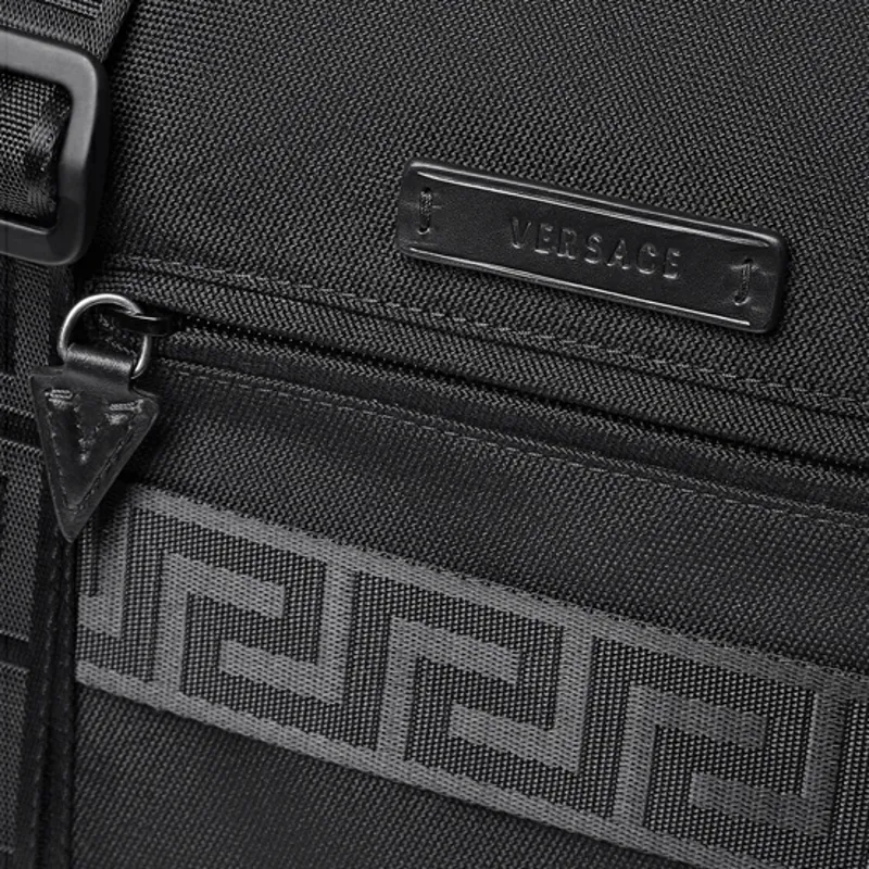 FANSIZHE Nylon Fabric Handbags Travel Bags Men's Black-4