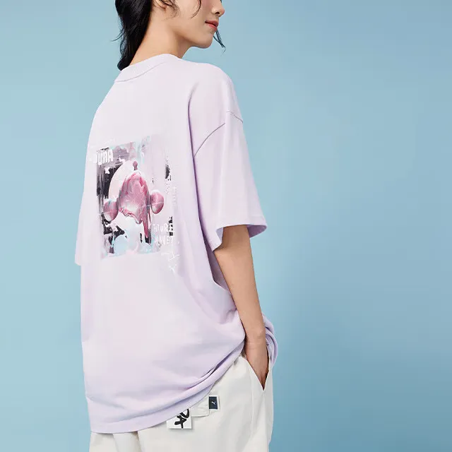 PUMA x PAOPAOMATE,LIANMINGKUAN T Shirt Unisex Light Purple-4
