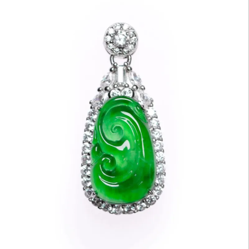 KALAIYIN Ice Glutinous Jadeite Necklaces Women's-4