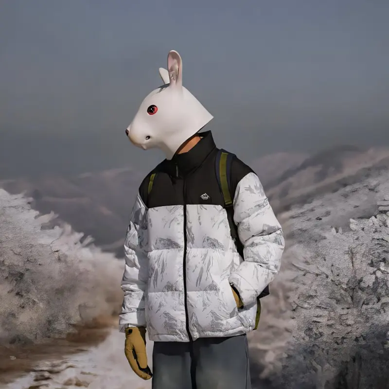 Rabbit House Down Jacket Unisex-2