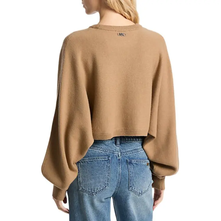 MICHAEL KORS Wool Dolman-Sleeve Sweater-1