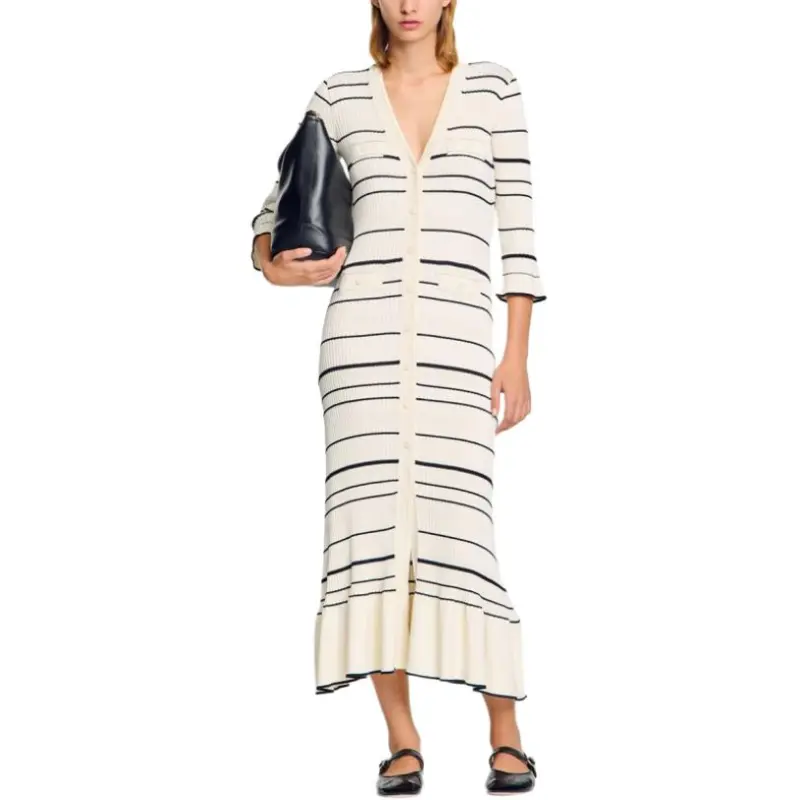 Sandro Knitted Maxi Dress-3