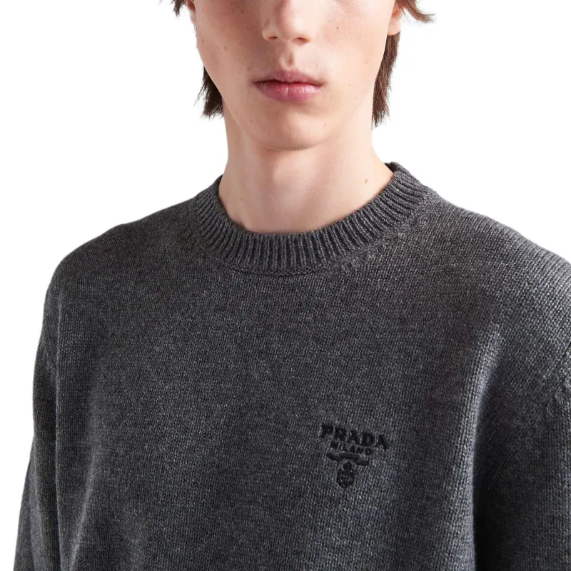 PRADA Sweaters Men Gray-4