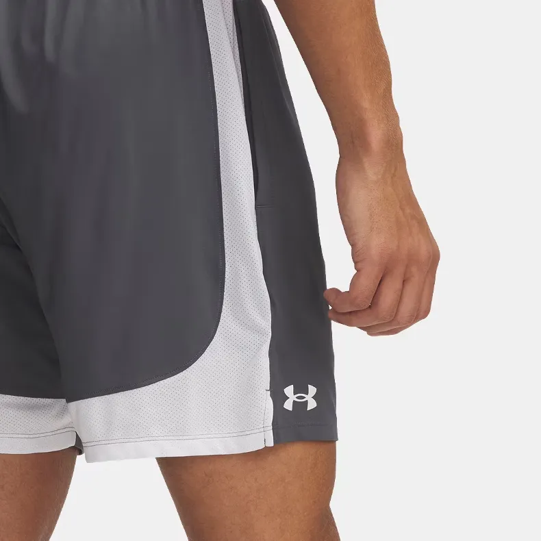 Under Armour Tech Vent Casual Shorts Men's Gray White-4
