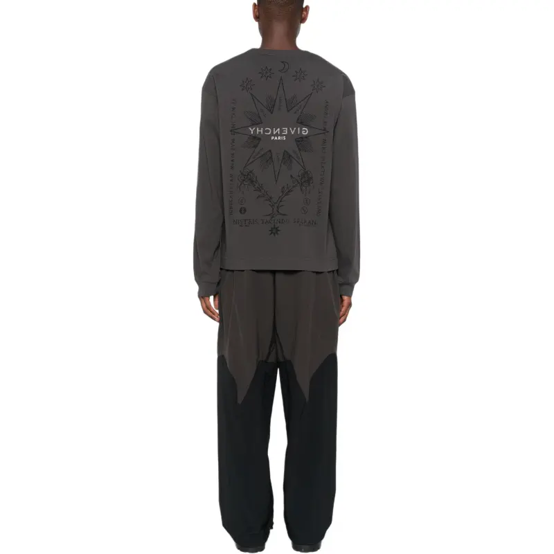 Givenchy Logo Printed Long Sleeved T Shirt-2