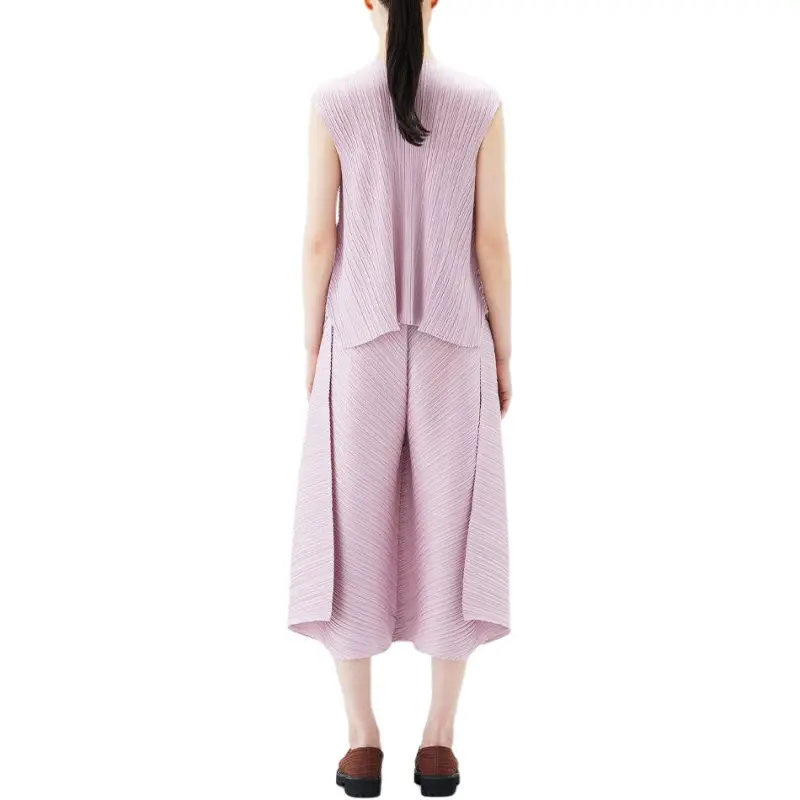 PLEATS PLEASE ISSEY MIYAKE Vest Women's Gray Pink-2