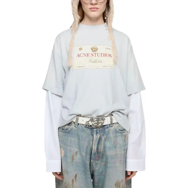 Acne Studios Printed Layered T shirt-2