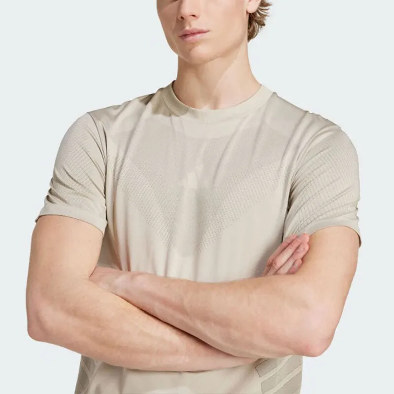 Adidas SS25 T Shirt Men's Khaki-4