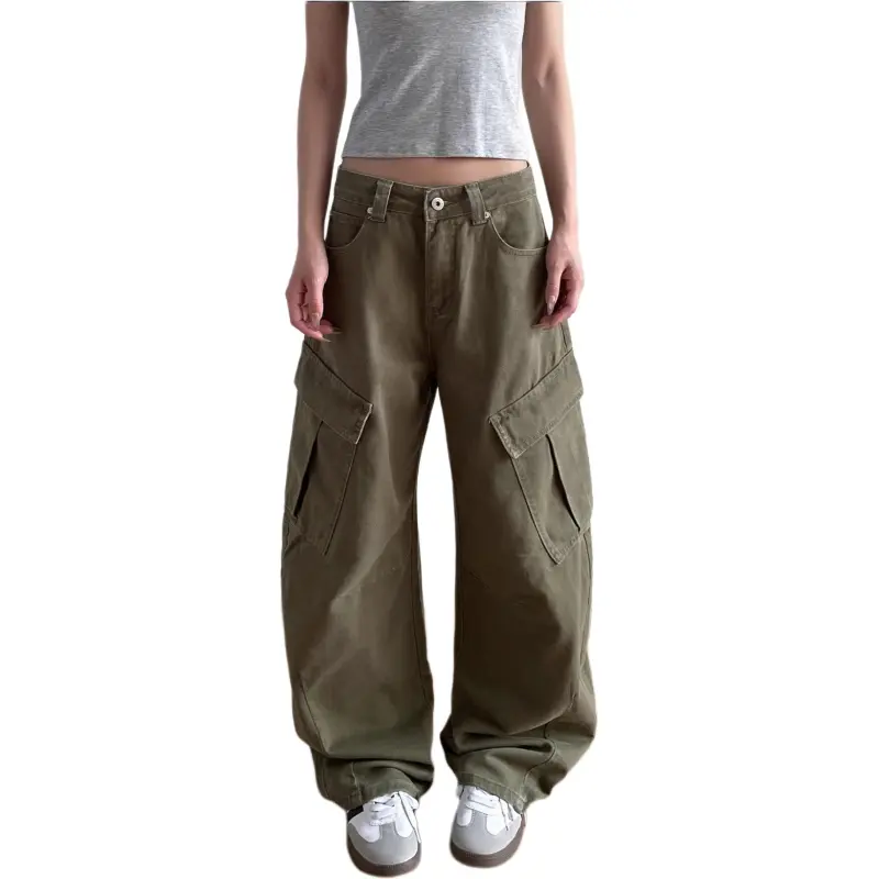 VINMUK Jeans Women's Army Green-3