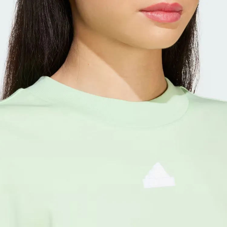 Adidas Future Icons Drop Shoulder Sleeve T Shirt Women's Green-4